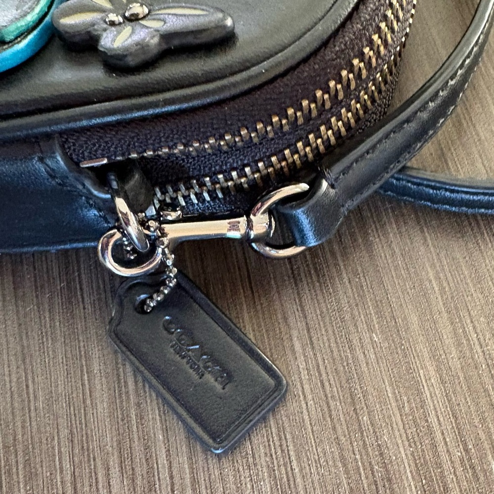 Coach Butterfly Appliqué Leather Crossbody Bag 2016 - Picture 6 of 14